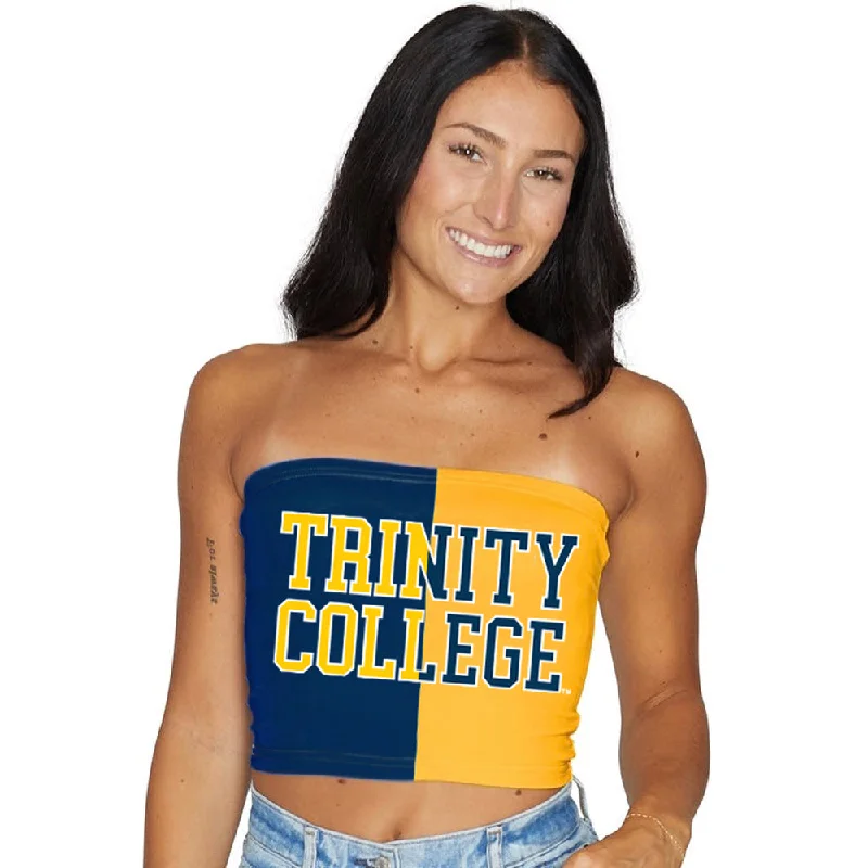 tie - back women tube top for a customizable and feminine touchTrinity College Two Tone Tube Top