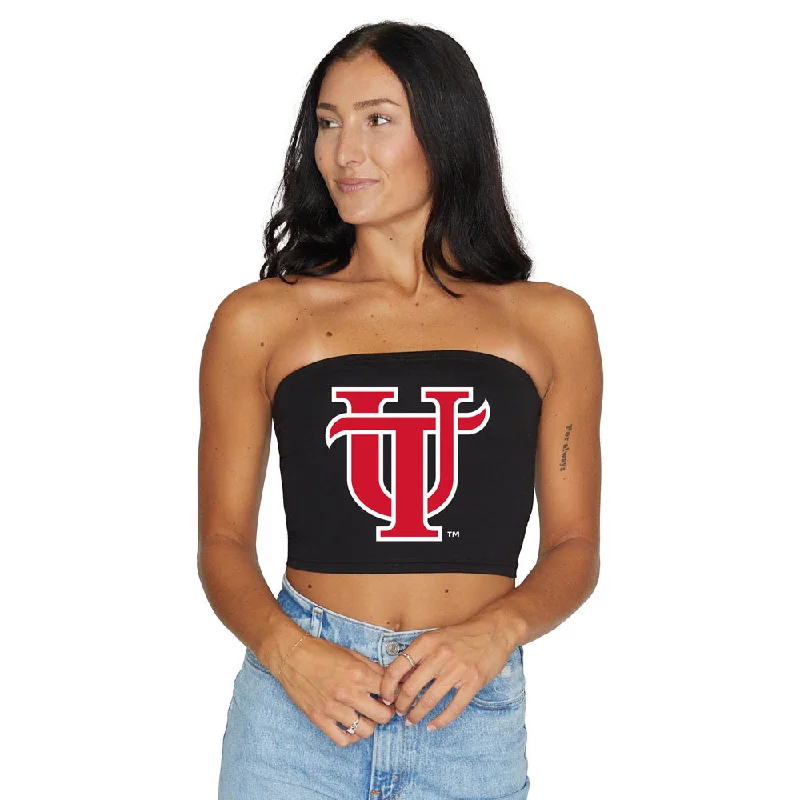 long - length women tube top for a tunic - like lookTampa Spartans Black Tube Top