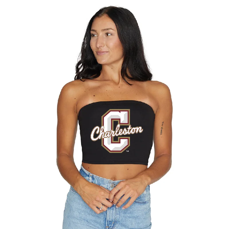 one - size - fits - all women tube top for convenienceCollege of Charleston Black Tube Top