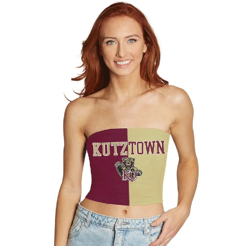 crocheted women tube top for a handmade and bohemian styleKutztown Two Tone Tube Top