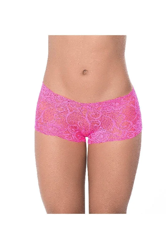 women boyshort in pastel colorsLace Boyshort | Pink