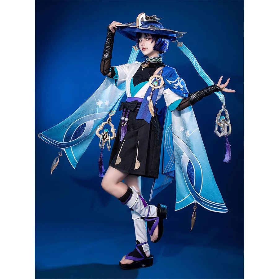 women angel cosplay costumes halo - style【READY TO SHIP】Genshin Impact Scaramouche Wanderer Cosplay Costume C07049  AAA