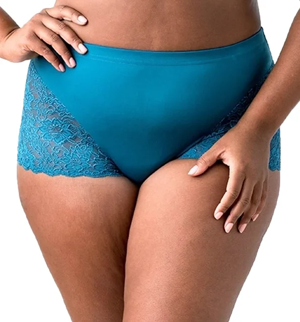 shapewear panties for women with body shaping3311 ELILA STRETCH LACE & MICROFIBER CHEEKY PANTY