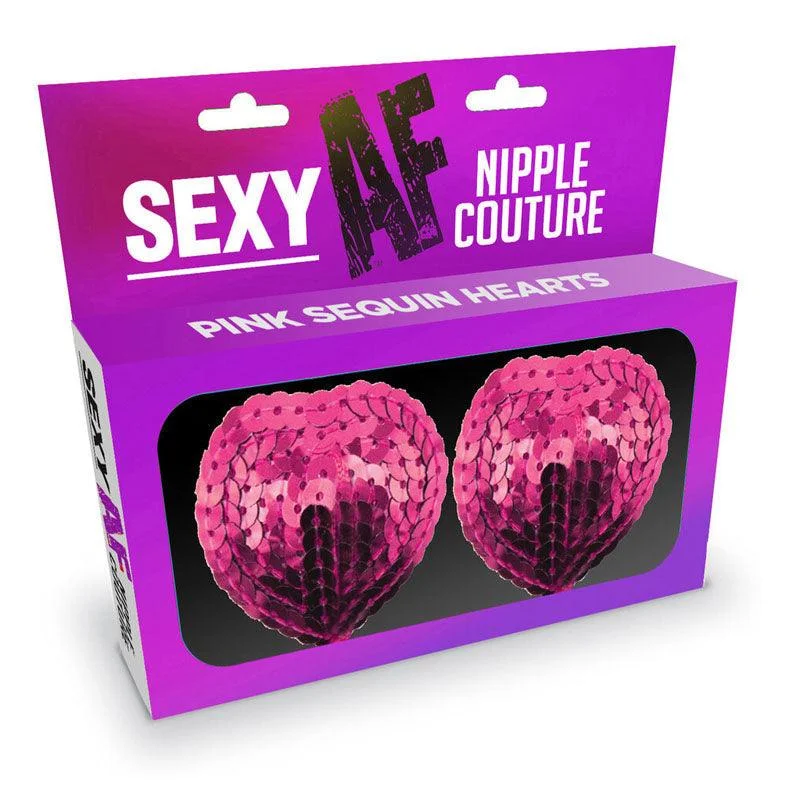 teddy women sexy lingerie for allureSexy AF - Nipple Couture Pink Hearts - Pink Sequin Reuseable Nipple Pasties