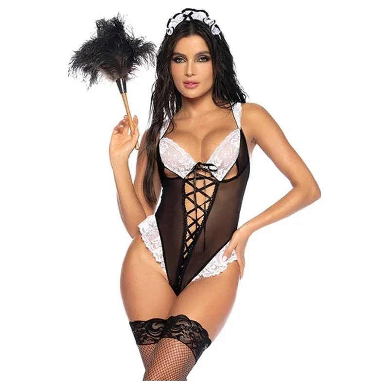 high cut women sexy lingerieSexy French Maid Costume