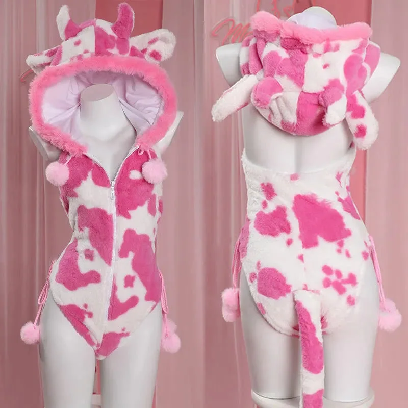 Metallic Bodysuits for a Glitzy and Glamorous Night OutStrawberry Cow Fuzzy Cosplay Set