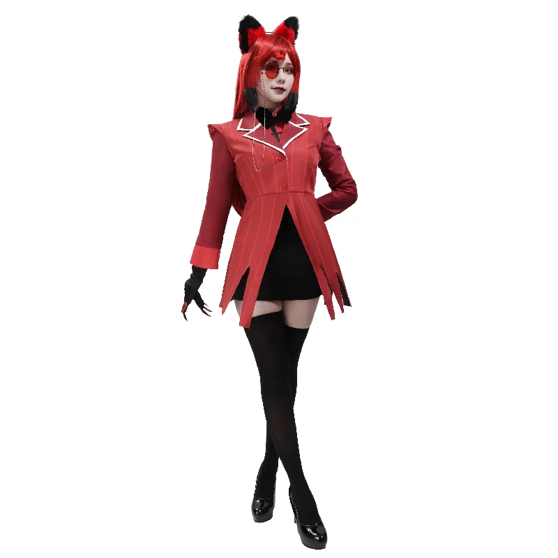 women cosplay costumes for fan - meetupsWomen Alastor Cosplay Costume Full Set Outfit for Halloween