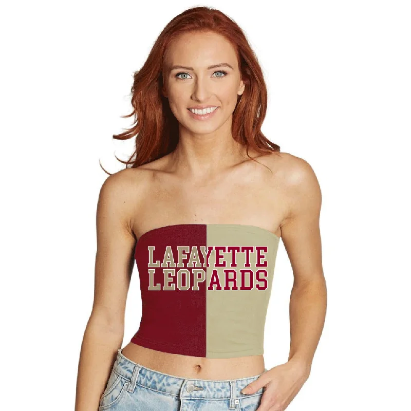 printed women tube top with floral patterns for a feminine touchLafayette College Two Tone Tube Top