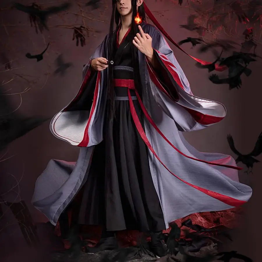 women cosplay costumes with detachable - partsPre-sale Grandmaster of Demonic Cultivation Yiling Patriarch Wei Wuxian Cosplay Costume C00046