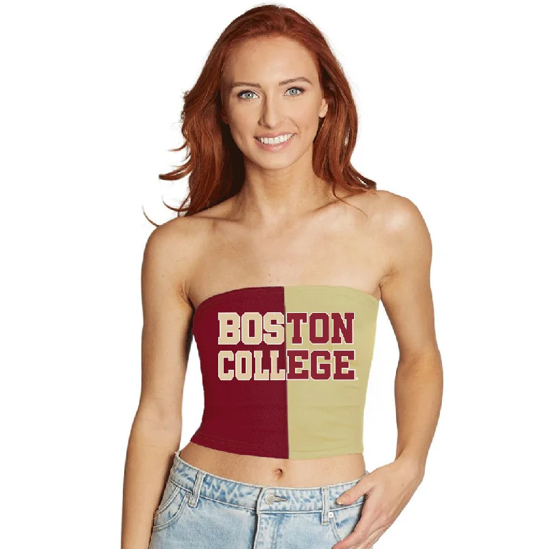 cut - out women tube top for a modern and stylish edgeBoston College Two Tone Tube Top