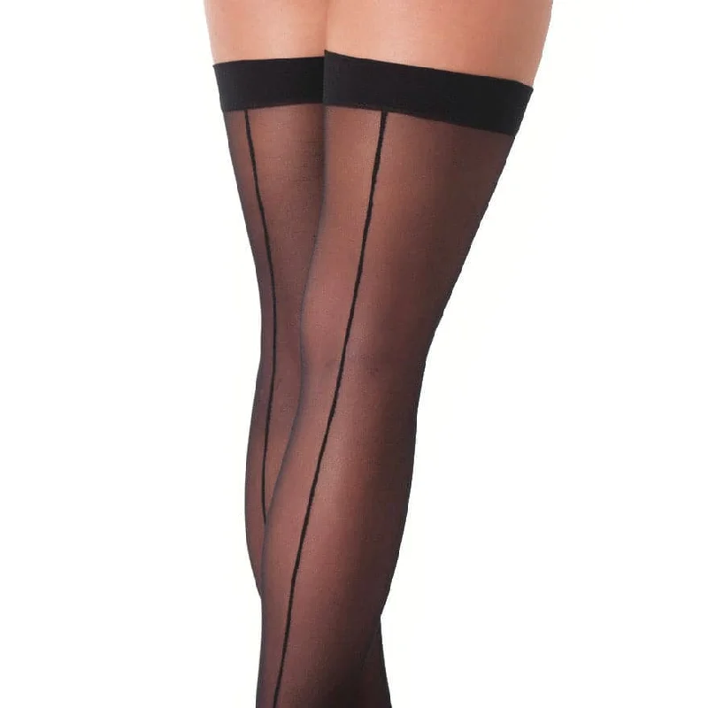 corset style women sexy lingerieBlack Sexy Stockings With Seem