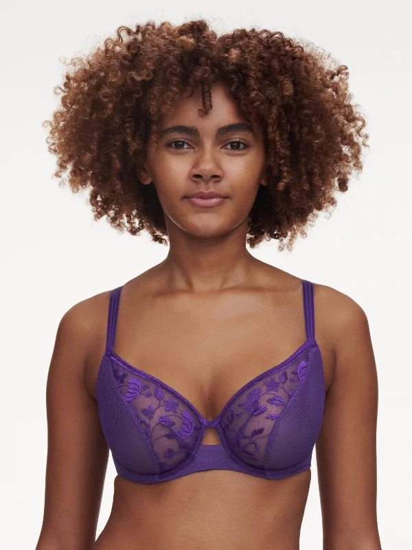 plus size women workout bra for intense workoutsPhilter 2 Part Underwired Bra In Club Purple - Chantelle Pulp