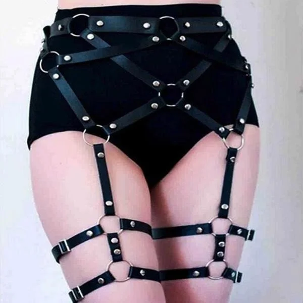 petite - friendly women gartersGarter Leg Harness