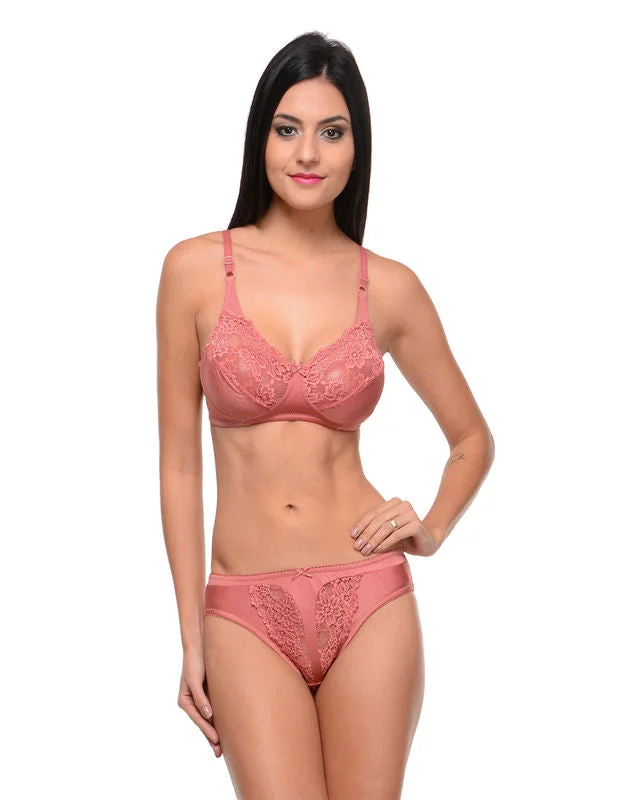 printed panties for women with unique patternsBodycare Bridal Pink color Bra & Panty Set in Nylon Elastane-6403DPI