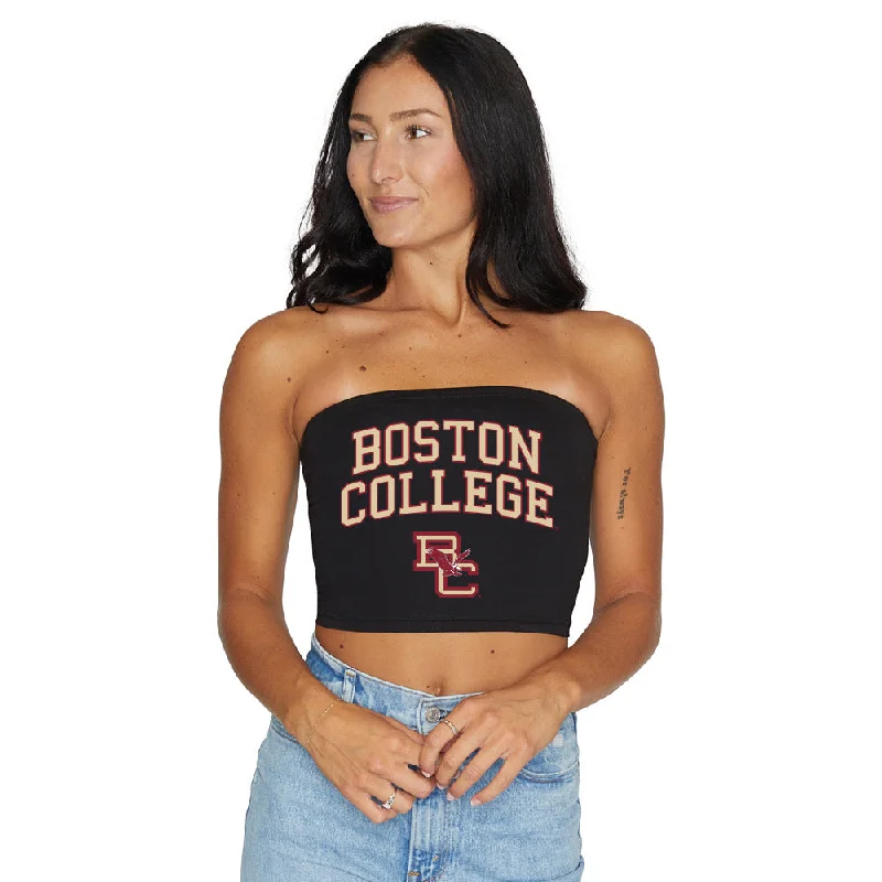 push - up women tube top for enhanced bust supportBoston College Black Tube Top