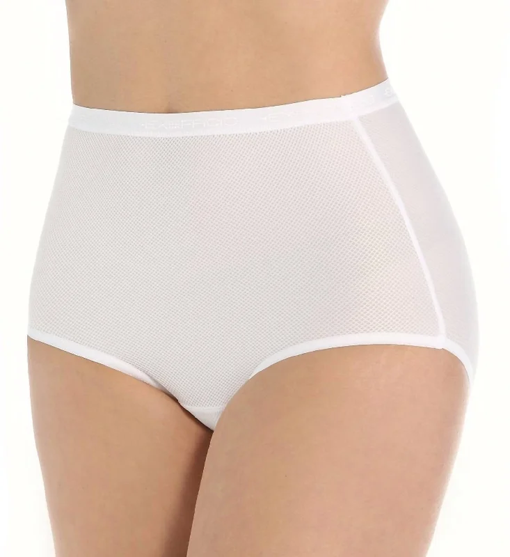 organic cotton panties for women with eco - friendly choiceGive-N-Go Full Cut Brief Panty In White