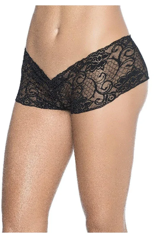 glitter - detailed women boyshort for partiesCrotchless Boyshort | Black