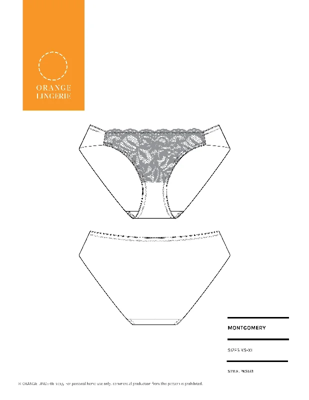 stretch - fabric women briefs for yoga and exerciseMontgomery Brief PDF Sewing Pattern