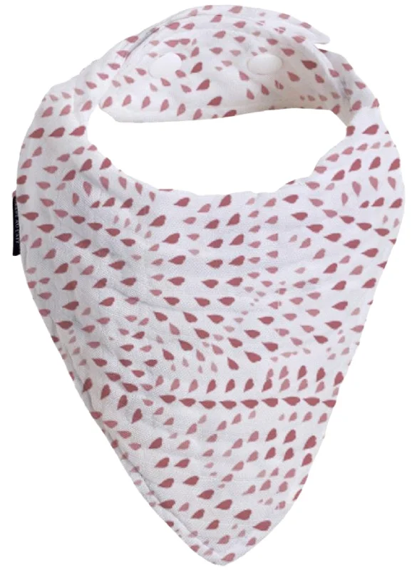 Bebe Au Lait Pack of 2 Bandana Bibs Rose Quartz Plus Petal Print