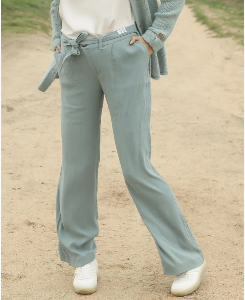 Wide leg pants Betty sage