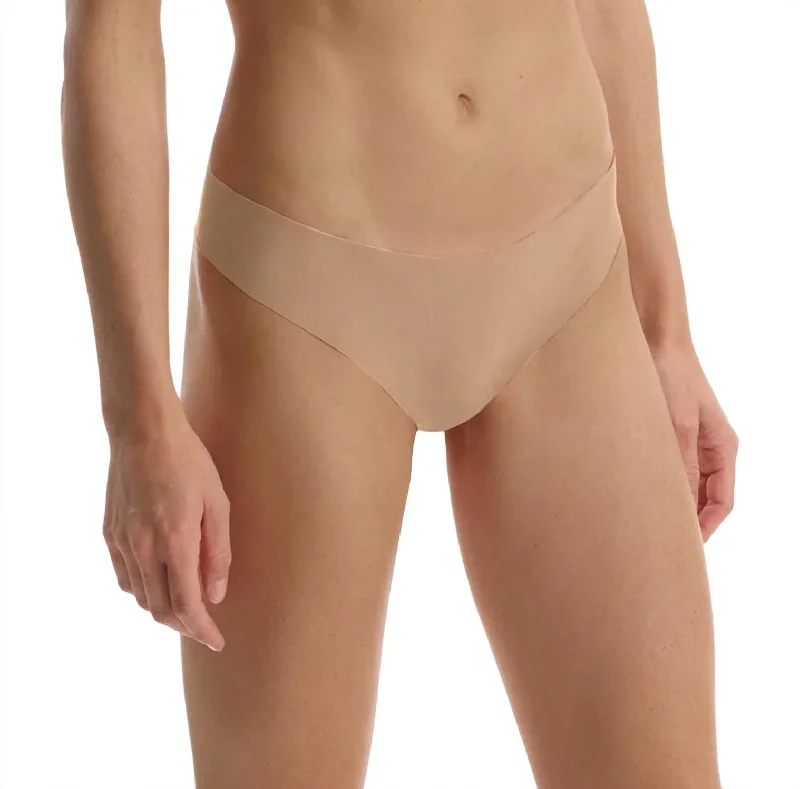 seamless quick - drying women thongs for water - based activitiesButter Mid-Rise Thong Panty In True Nude