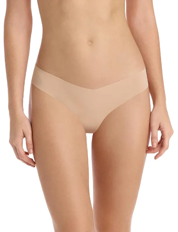 seamless anti - bacterial women thongs for daily protectionCotton Thong Panty In Beige