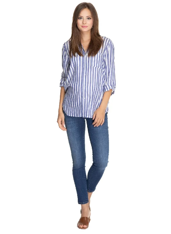 Daniela Striped Maternity Shirt