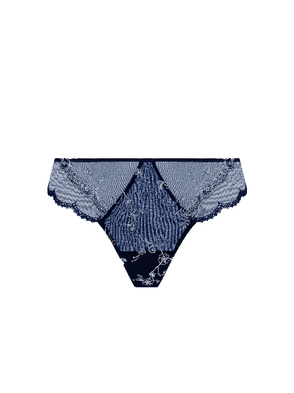 microfiber women briefs for a soft and smooth touchDeesse en Glam Marine Argent Italian Brief