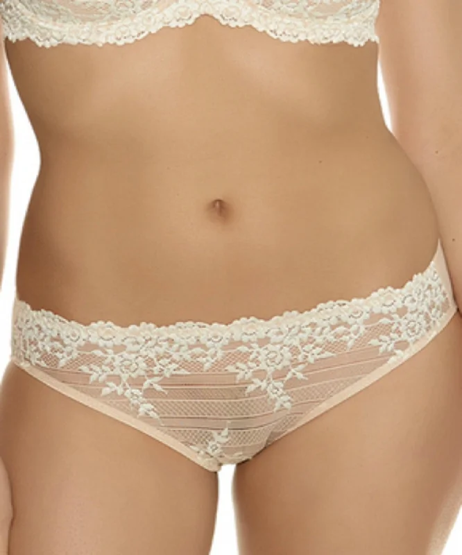 seamless thong - style women briefs for ultimate discretionEmbrace Lace Natural Brief