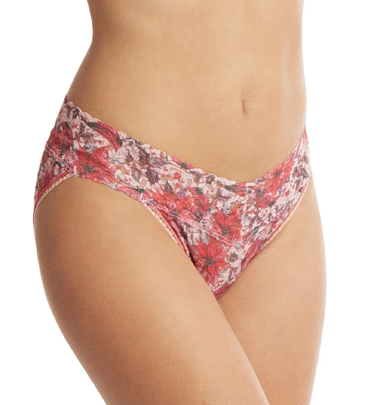 solid color women bikini briefs in bright huesHanky Panky Signature Lace Printed Vikini (PR482374) - Poinsettia