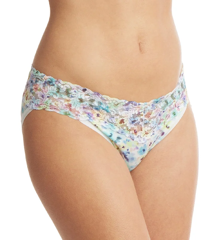 antibacterial women bikini briefs for hygieneHanky Panky Supima Cotton Printed V-kini (PR892201) - Wishful Thinking