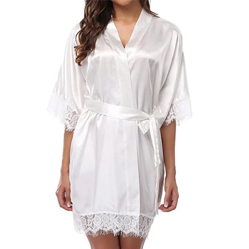 seamless women lingerie for a smooth appearanceHot  White Wedding Style Nightwear