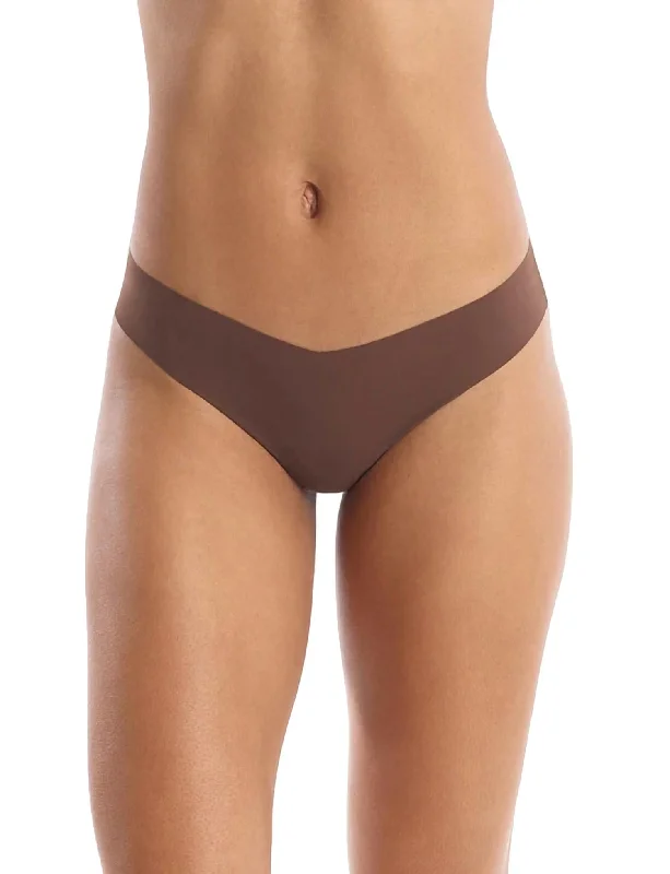 seamless microfiber women thongs for a smooth touchLow Rise Thong Panty In Mocha