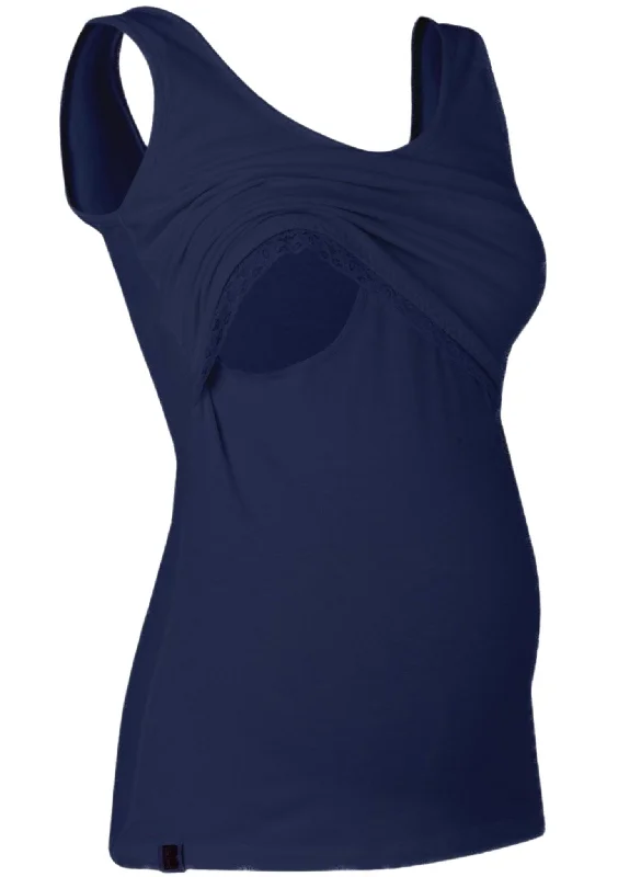 Organic Breastfeeding Vest - Navy