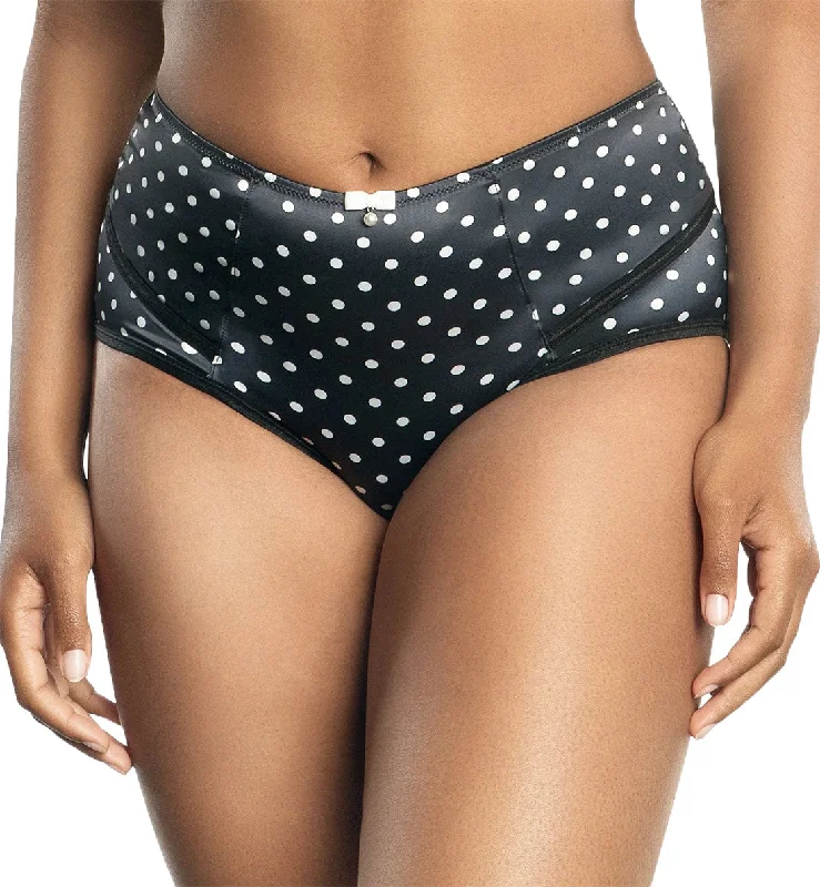 eco friendly women bikini briefs made from sustainable materialsParfait Charlotte Highwaist Brief (6917) - Black Dot