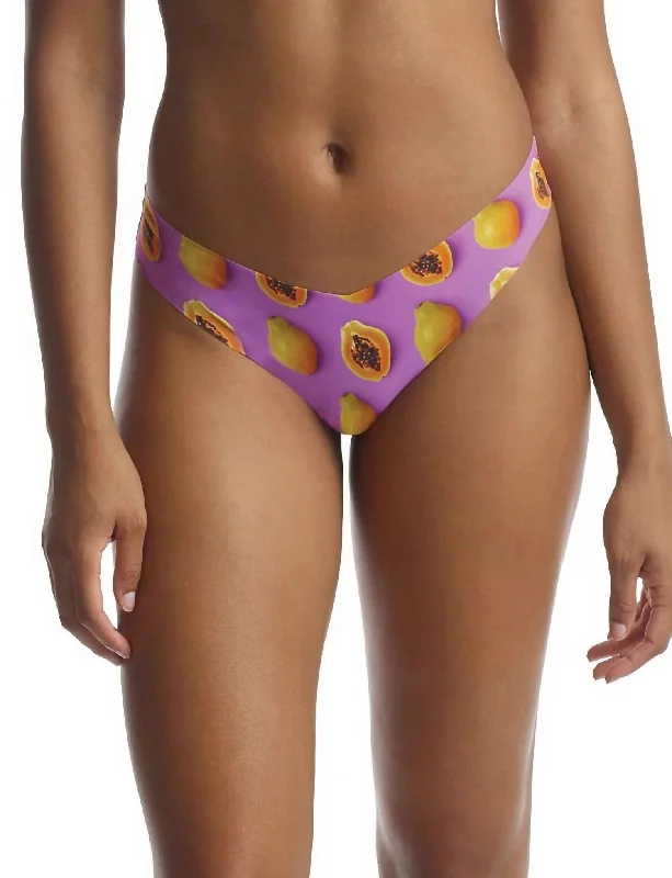 printed women thongs with animal prints for a bold lookPhoto-Op Thong Panty In Papaya