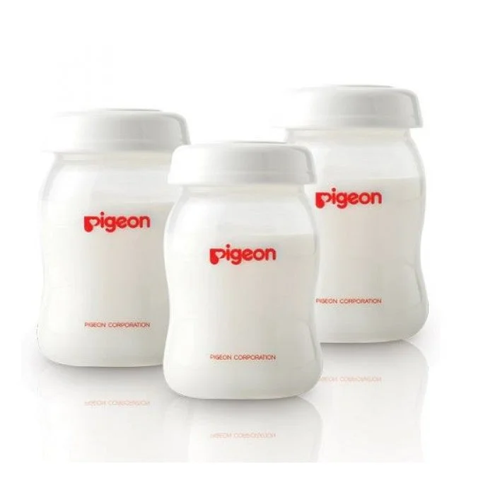 Pigeon Peristaltic Plus Storage 160ml PP/WN Bottle 3pcs (White)