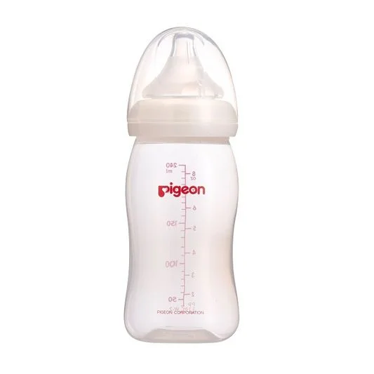 Pigeon Wide-Neck Softouch Peristaltic Plus Nursering Bottle - 240ml