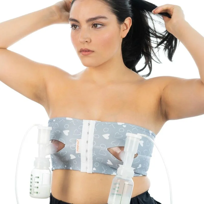 PumpEase Hands Free Pumping Bra - Hugs and Kisses