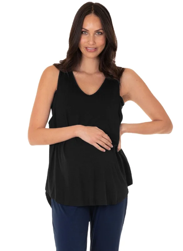 The Swing Nursing Tank - Black