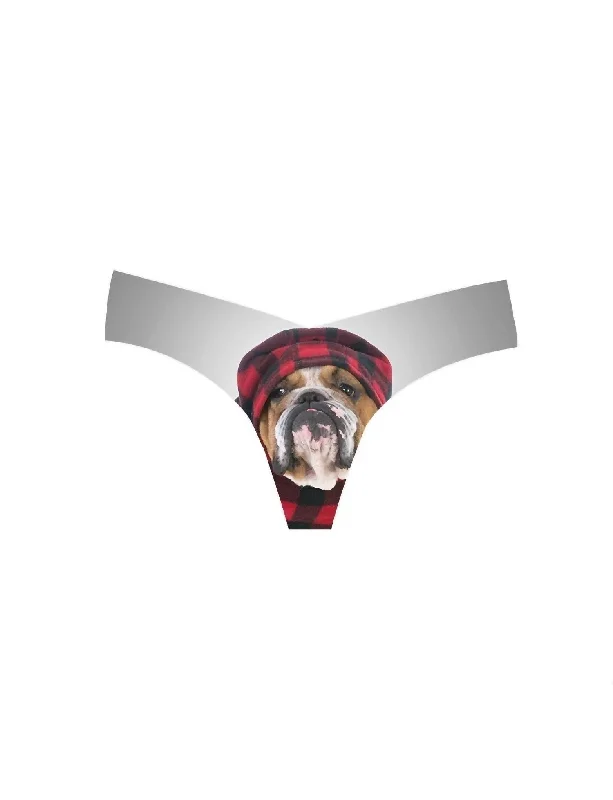 seamless convertible women thongs for versatile stylingWomen's Photo-Op Thong Panty In Photo-Op Chilly Pup