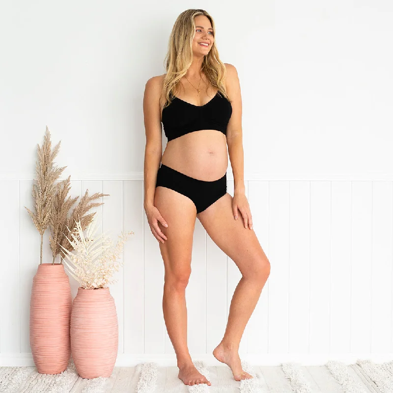 Yummy Maternity Bamboo Nursing Bra - Black