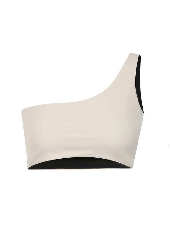 seamless sports bras for minimal chafingBody-Define One-Shoulder Crop Top