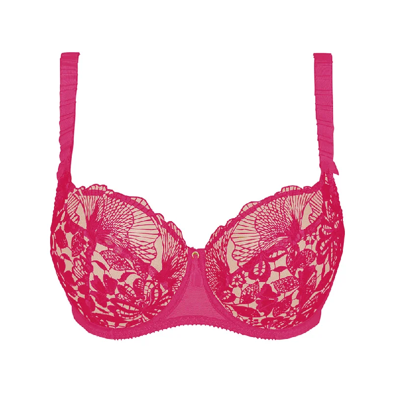 padded wireless bras for light supportAgathe Camelia Half Cup Bra