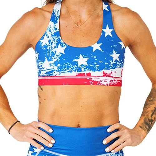 minimizer bras to reduce bust sizeButterfly Back Bra | American Flag