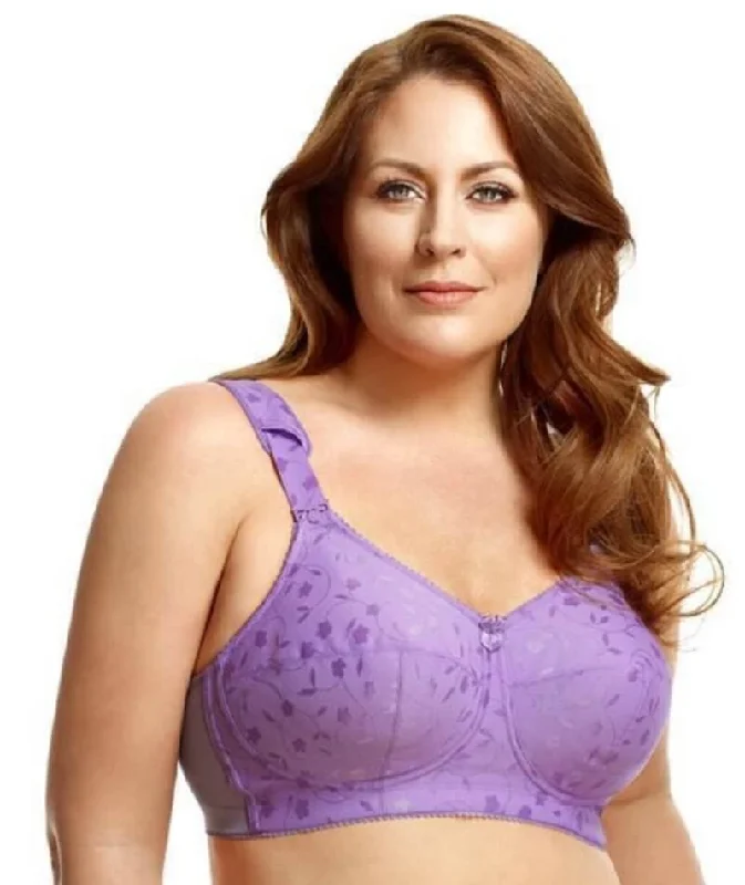 backless bras for revealing outfitsElila Jacquard Wire-Free Bra - Lilac