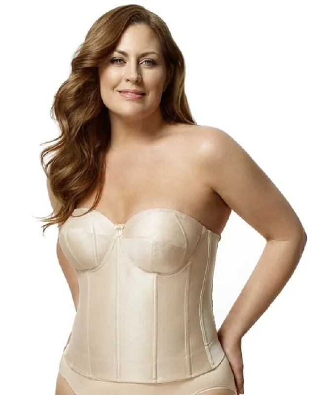 t - shirt bras for a smooth look under clothesElila Underwired Satin Strapless Longline - Nude