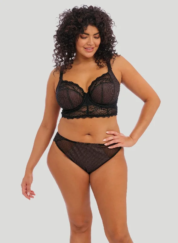 supportive underwire bras for large bustsElomi: Charley Plunge Longline Bra Black