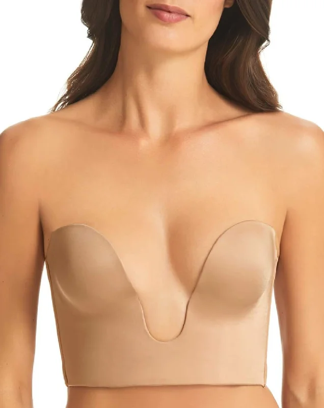 sexy lace push up bras for special occasionsFinelines Refined Strapless Plunge Bustier - Nude