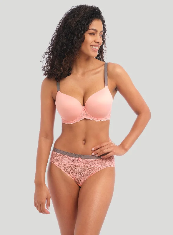 underwire bras with maximum supportFreya: Offbeat Underwired Moulded Demi Tshirt Bra Rosehip